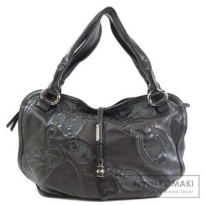 Celine logo Boston bag leather